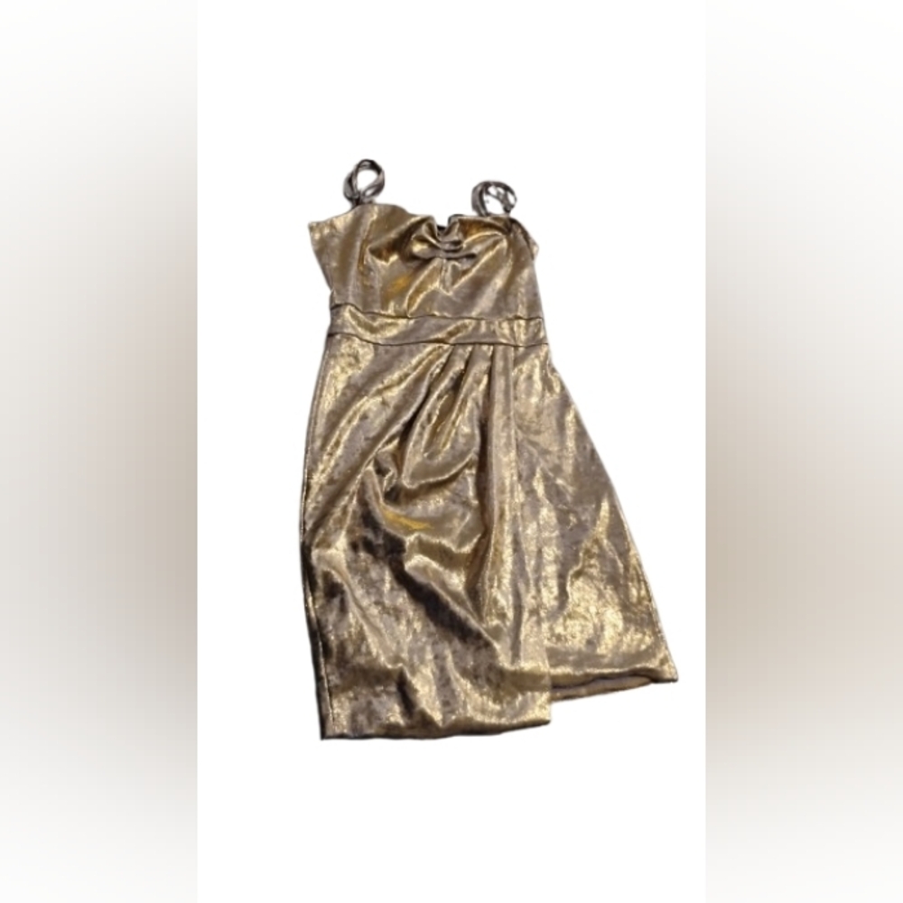 Zara Women's Metallic Velvet Mini Dress Cocktail Party Sz XS